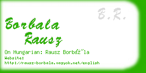 borbala rausz business card